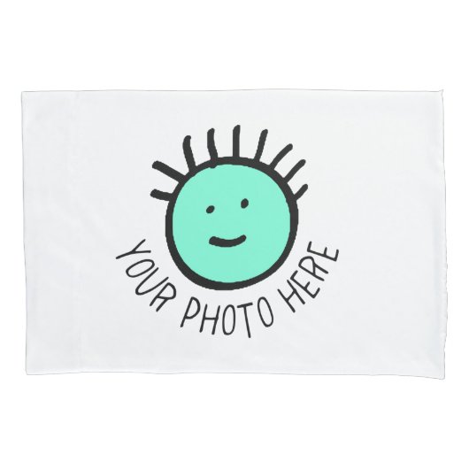 カスタム写真標準ピラロケーステンプレート 枕カバー (正面)