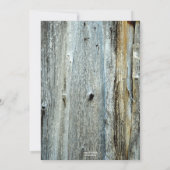 カスタム写真樹齢木卒業パーティー招待状 招待状 (裏面)