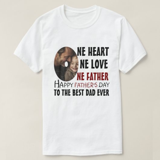 カスタム写真父の日のTシャツ – ギフトforパパ Tシャツ (デザイン正面)