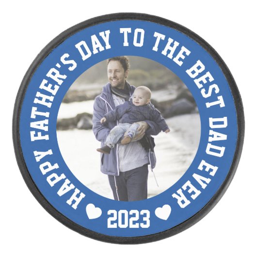 カスタム写真父の日 アイスホッケーパック (正面)