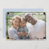 カスタム写真父の日 シーズンカード (正面/裏面)