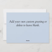 カスタム写真父の日 シーズンカード (裏面)