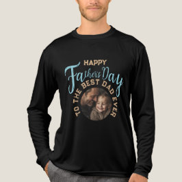 カスタム写真父の日 – パパの贈り物 トライブレンドTシャツ