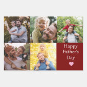 カスタム写真父の日 ラッピングペーパーシート (正面2)