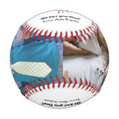 カスタム写真父の日 野球ボール (正面)