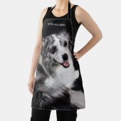 カスタム写真犬の名前 エプロン (インサイチュ)
