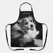 カスタム写真犬の名前 エプロン (正面)