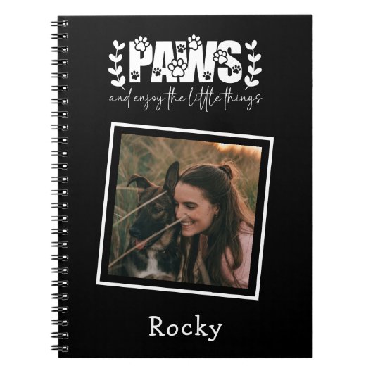 カスタム写真犬の母 ノートブック (正面)