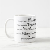 カスタム写真犬の遺失記念ペット記念碑 コーヒーマグカップ (左)