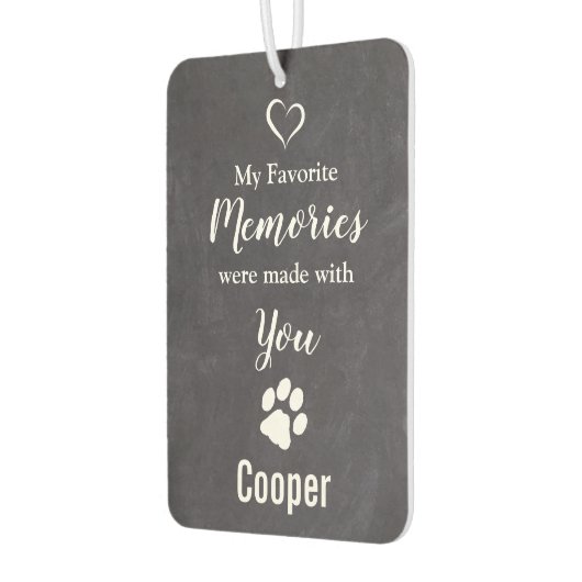 カスタム写真犬ペット記念写真 カーエアーフレッシュナー (左)