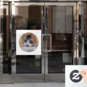 カスタム写真猫ペットショップ ウィンドウサイン (オフィスドア)