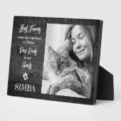 カスタム写真猫ペット記念銘板 フォトプラーク (側面)