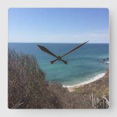 カスタム写真画像写真 スクエア壁時計 (正面)