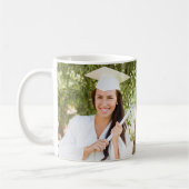 カスタム写真白黒卒業記念 コーヒーマグカップ (左)