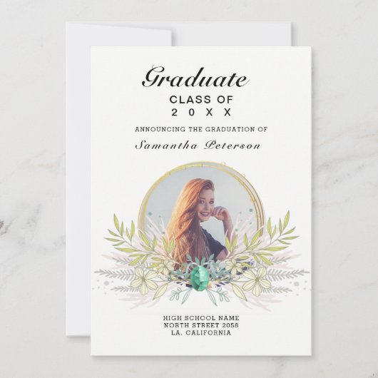 カスタム写真科 招待状 (正面)