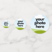 カスタム写真紙吹雪 – 表パーソナライズされた散布図 コンフェッティ (正面)