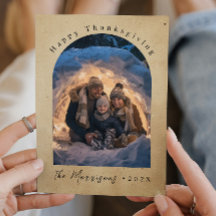 カスタム写真素朴な幸せな感謝祭