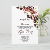 カスタム写真素朴秋フローラ披露宴 招待状 (スタンド正面)