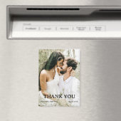 カスタム写真結婚ありがとう マグネット (インサイチュ (食洗機))