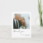 カスタム写真結婚のサンキューカードテンプレート サンキューカード (正面)