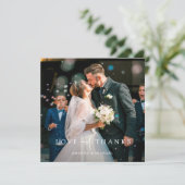 カスタム写真結婚のサンキューカードテンプレート サンキューカード (スタンド正面)