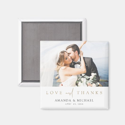 カスタム写真結婚の冷蔵庫 マグネット (正面/裏面)