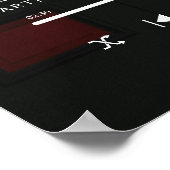 カスタム写真結婚の歌 ポスター (角)