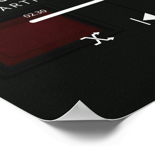 カスタム写真結婚の歌 ポスター (角)