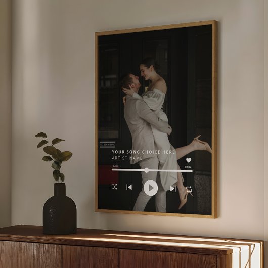 カスタム写真結婚の歌 ポスター