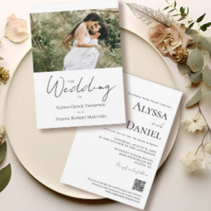 カスタム写真結婚のWebサイト 招待状