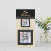 カスタム写真結婚カードクラシック、フォトカード (スタンド正面)