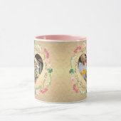 カスタム写真結婚周年記念フローラ マグカップ (中央)