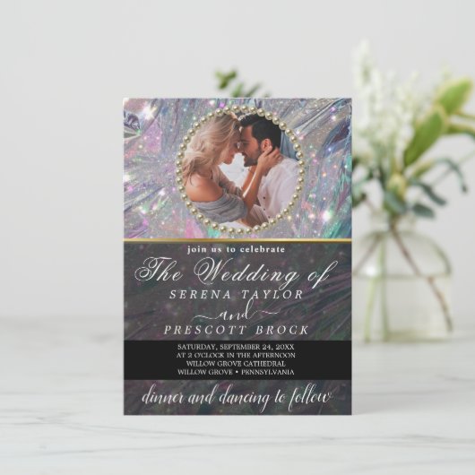 カスタム写真結婚式招待状 招待状 (スタンド正面)