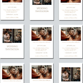 カスタム写真結婚式招待状 招待状