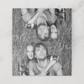 カスタム写真結婚折り座席表 プレイスカード (外部開封)