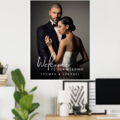 カスタム写真結婚歓迎 ポスター (ホームオフィス)