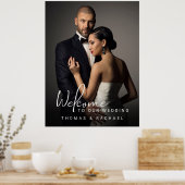カスタム写真結婚歓迎 ポスター (キッチン)