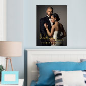 カスタム写真結婚歓迎 箔ポスター (インサイチュ (寝室))