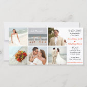 カスタム写真結婚発表 案内状 (正面)
