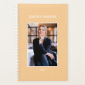 カスタム写真縁どLプロフェッショナルエレガント Weekly プランナー手帳 (正面)