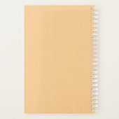 カスタム写真縁どLプロフェッショナルエレガント Weekly プランナー手帳 (裏面)