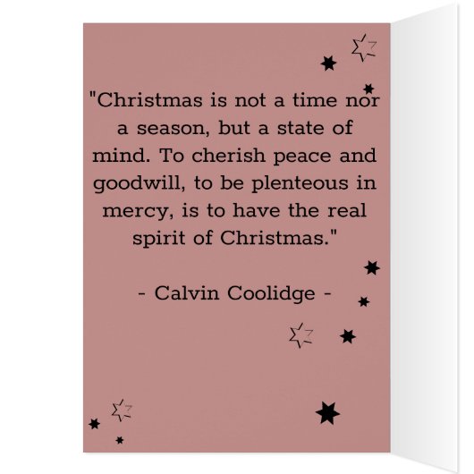 カスタム写真美容師のステリーなクリスマスカード (内側 (左))