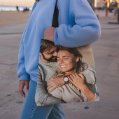 カスタム写真自分の2枚の画像の両面 トートバッグ