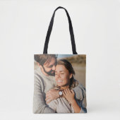 カスタム写真自分の2枚の画像の両面 トートバッグ (正面)