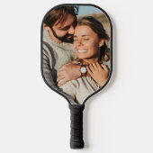 カスタム写真自分の2枚の画像の両面 ピックルボールラケット (正面)