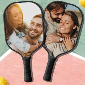 カスタム写真自分の2枚の画像の両面 ピックルボールラケット