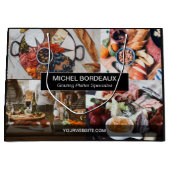 カスタム写真草食皿ケータリング事業 ラージペーパーバッグ (正面)