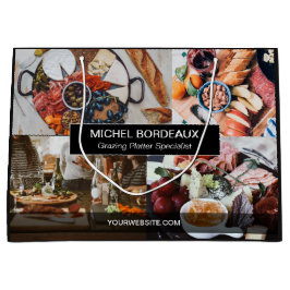 カスタム写真草食皿ケータリング事業 ラージペーパーバッグ