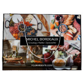 カスタム写真草食皿ケータリング事業 ラージペーパーバッグ (裏面)