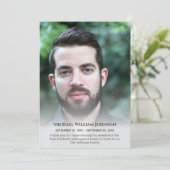 カスタム写真葬儀忌引き悔やみや弔慰 サンキューカード (スタンド正面)